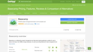 Basecamp Pricing, Features, Reviews & Comparison of Alternatives ...