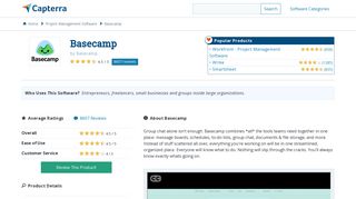 Basecamp Reviews and Pricing - 2019 - Capterra