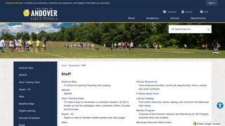 Staff | Andover Public Schools - Official Website