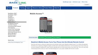 Baseline - Mobile Access Remote Control - Baseline Irrigation Systems