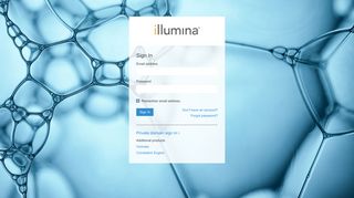 Illumina Sign In