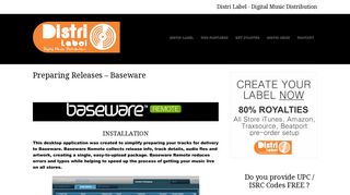Preparing Releases – Baseware – Distri Label – Digital Music ...