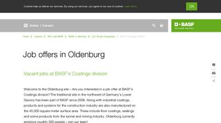 Work in Oldenburg - BASF.com