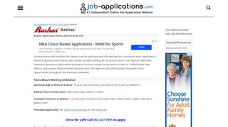 Bashas' Application, Jobs & Careers Online - Job-Applications.com