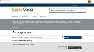 Basildon Council - Ways to Pay