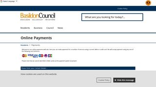 Basildon Council - Online Payments