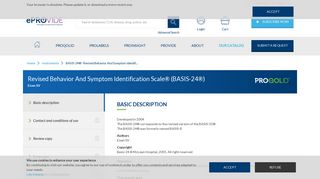 BASIS-24® - Revised Behavior And Symptom Identification Scale®