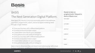 Basis by Centro | Integrated Digital Media Platform