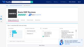 Basis DSP Reviews & Ratings | TrustRadius