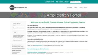 BASIS: Online Application