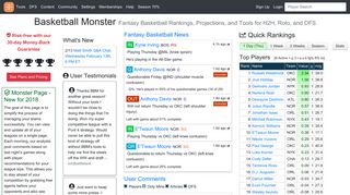 Basketball Monster: Fantasy Basketball Rankings