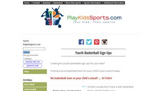 Youth Basketball Sign Ups - Play Kids Sports