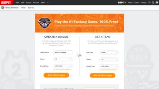 Play Fantasy Basketball for Free - ESPN - ESPN.com