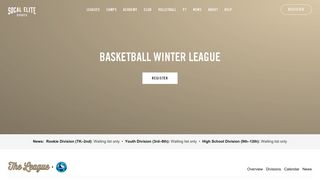 Register - 2018-19 Youth Basketball Winter League - SoCal Elite Sports