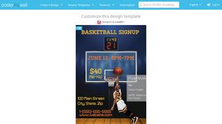 Basketball Signup Template | PosterMyWall