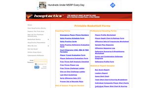 HoopTactics - Printable Basketball Forms