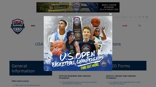 USA Basketball Online Forms & Applications