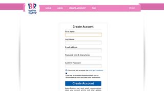 Create Account - Baskin-Robbins