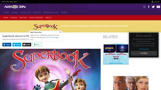 Superbook returns to Philippine TV - ABS-CBN.com