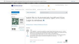 batch file to Automatically logoff and Auto Login to windows ...