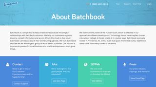 About | Batchbook