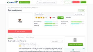 BATCHMATES.COM - Reviews | online | Ratings | Free - MouthShut.com