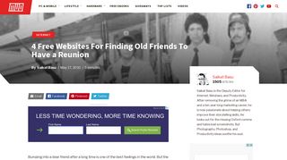 4 Sites For Finding Old Friends For Free - MakeUseOf