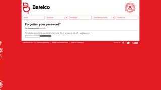 Forgot password? - Bahrain Telecommunications Company - Batelco -