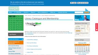 Library Catalogue and Membership | Bathnes