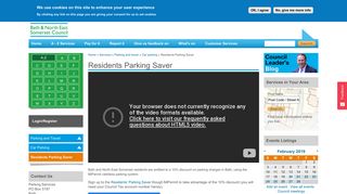 Residents Parking Saver | Bathnes - Bath and North East Somerset ...