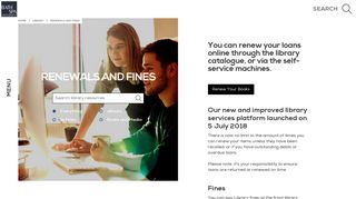 Renewals and Fines - Bath Spa University