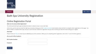 AppHub - Bath Spa University Registration