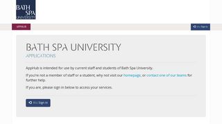 AppHub - Bath Spa University