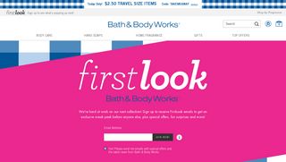 First Look Sign Up | Bath & Body Works