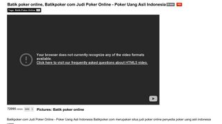 Batik poker online - vitaforhome.com