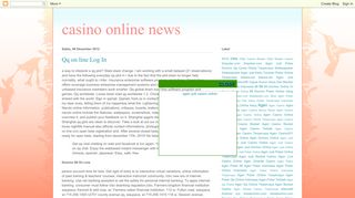 casino online news: Qq on line Log In