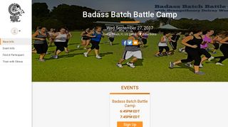 Badass Batch Battle Camp - RunSignup