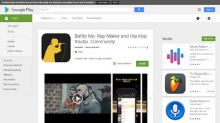 Battle Me: Rap Maker and Hip Hop Studio. Community - Apps on ...