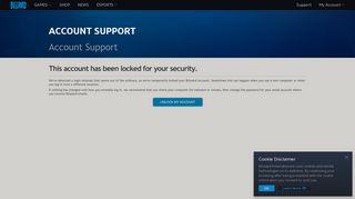 Account Support - Blizzard Entertainment
