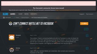 Can't connect battle.net to Facebook - Overwatch Forums - Blizzard ...