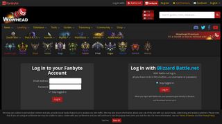 Log In to your Fanbyte Account - Wowhead