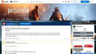 [BF1] Can't sign in to Web Companion : Battlefield - Reddit