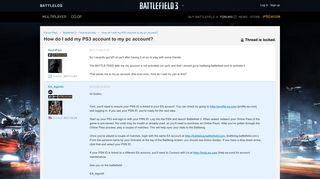 How do I add my PS3 - Forums - Battlelog / Battlefield 3