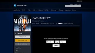 Battlefield 3™ on PS3 | Official PlayStation™Store US