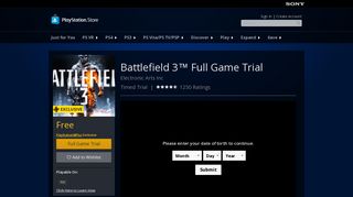 Battlefield 3™ Full Game Trial on PS3 | Official PlayStation™Store US