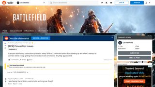 [BF4] Connection issues : Battlefield - Reddit
