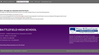 Parent Portal - Battlefield High School - Prince William County Public ...