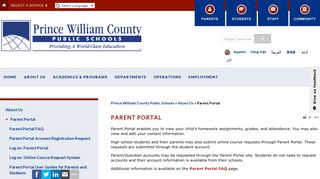 Parent Portal - Prince William County Public Schools