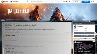 [BF1] Where do we sign up for Incursion alpha? : Battlefield - Reddit