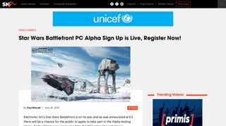 Star Wars Battlefront PC Alpha Sign Up is Live, Register Now ...